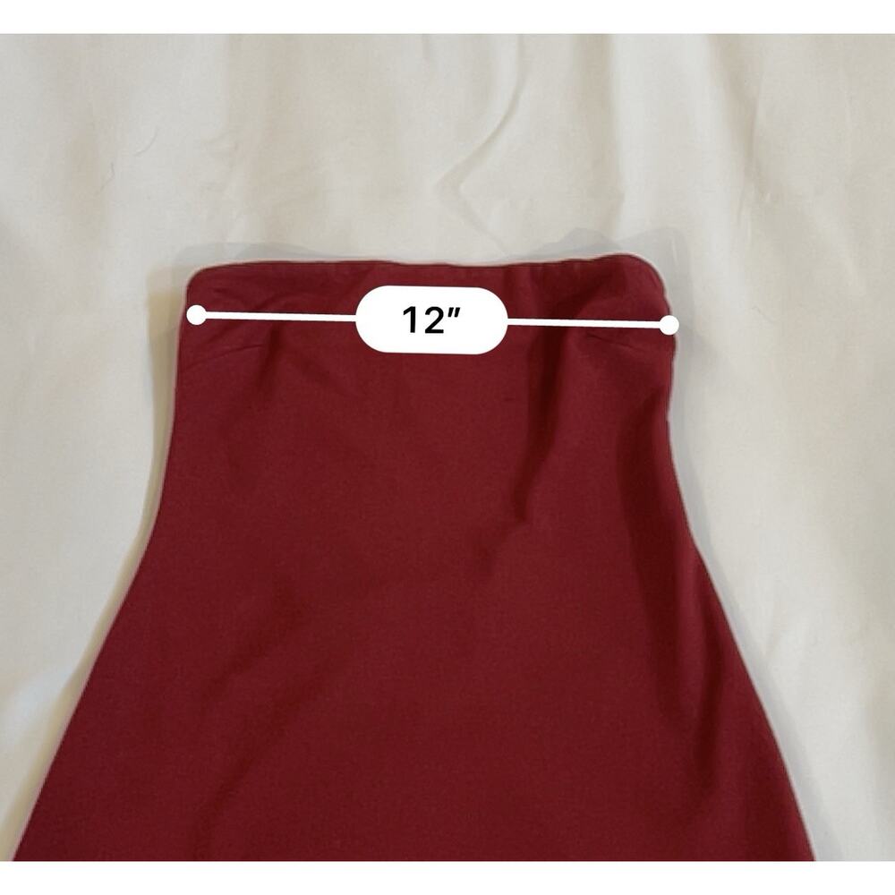 Lovers + Friends Strapless Mini Dress Red Bodycon Tube Cocktail Party Size S - Picture 6 of 14
